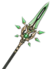 Icône d'arme de la lance ailée en jade primitif Genshin Impact
