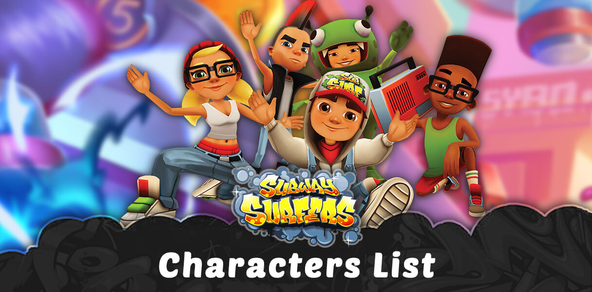 Presentation of the list of subway surfers characters