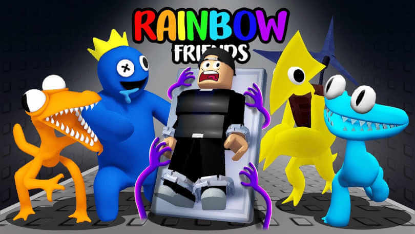 Image présentation Rainbow Friends jeux d'horreur Roblox