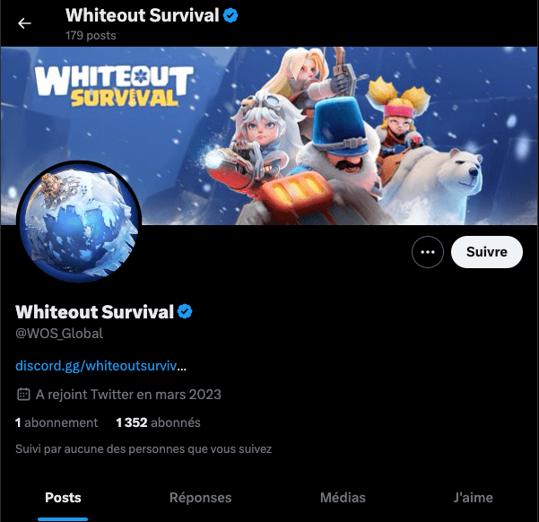 Whiteout Survival X account