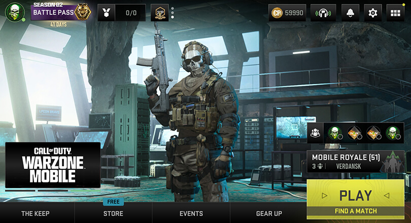 Gameplay Warzone mobile