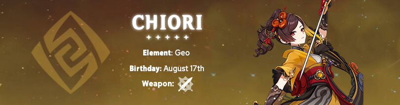Chiori Genshin Impact Banner