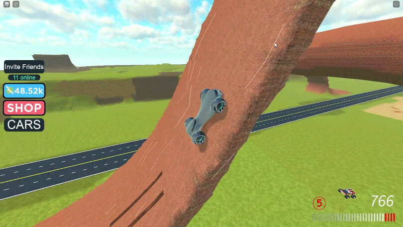 Car Suspension Test the originality of one of the best Roblox car games