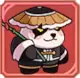 Panda samourai Panda Krieger beste Kumpel Legend of Mushroom