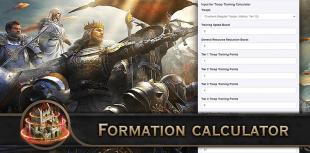 Troop formation calculator King of Avalon
