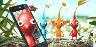 Pikmin Augmented Reality on phone