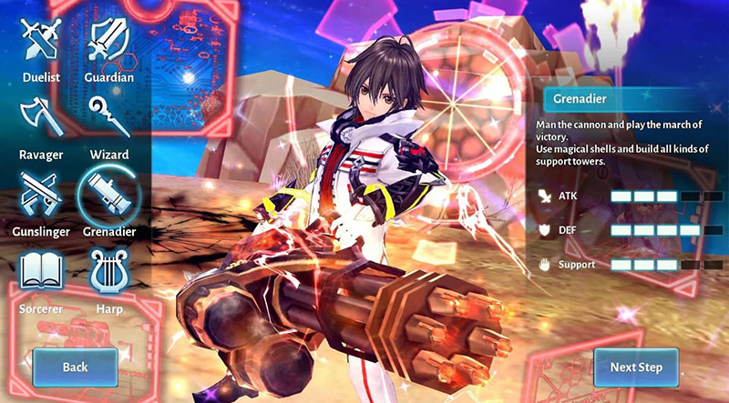grenadier aura kingdom mobile screenshot