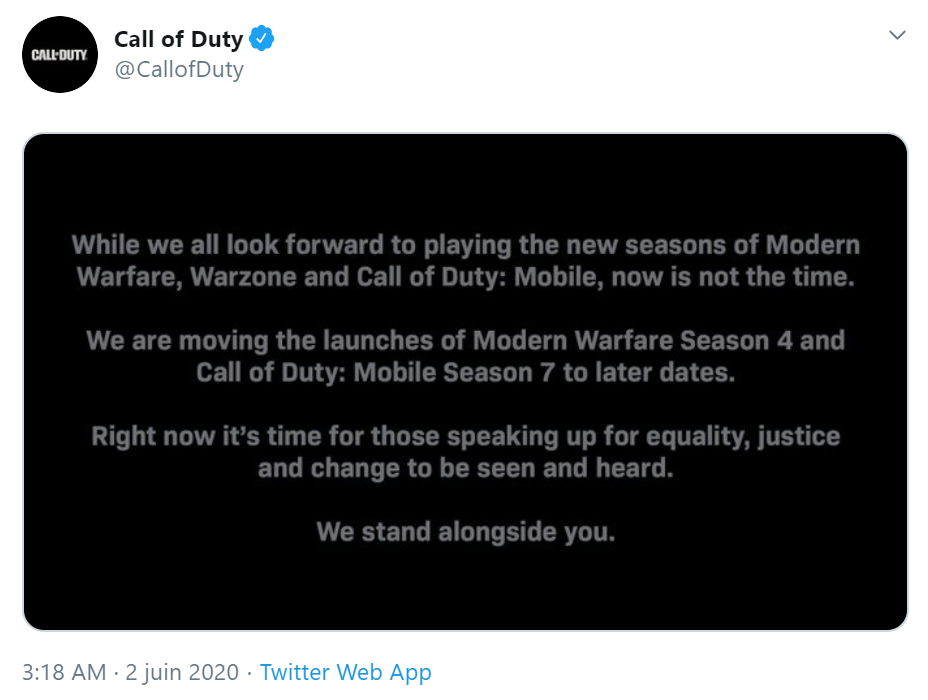 La nouvelle saison de Call of Duty mobile repoussée