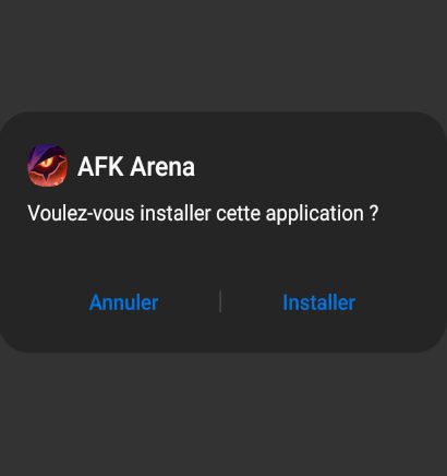 AFK ARena : voulez-vous installer cette application ?