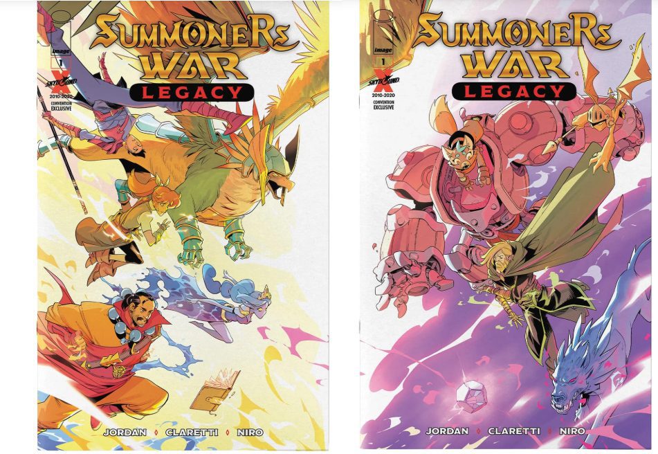 Les deux couvertures de Summoners Wars Legacy