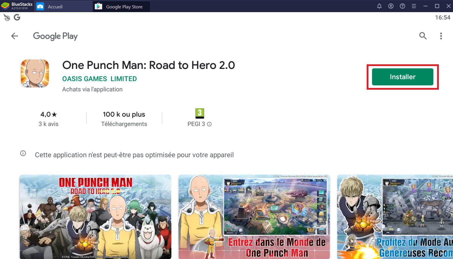 Road to Hero 2.0 sur le Google Play Store de BlueStacks