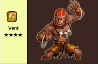 Le personnage Street Fighter Dhaslim dans Summoners War