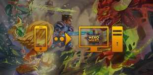 how to play hero wars pc