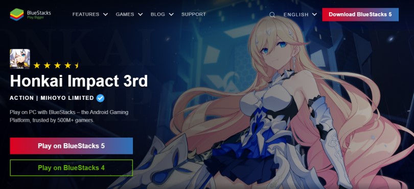 Download an Android emulator to play Honkai Impact on PC