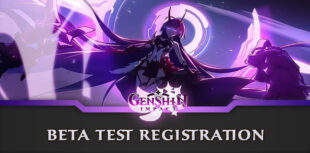 Registration for the beta test Genshin Impact