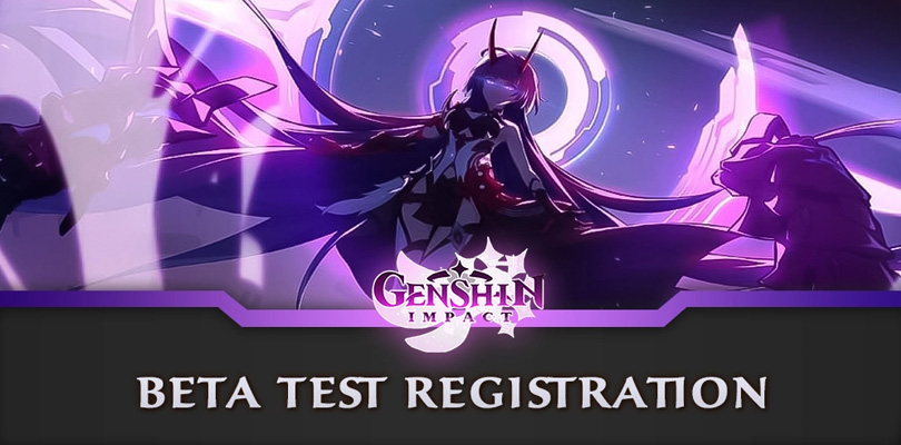Registrierung für die Beta test Genshin Impact