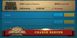 change server in rise of kingdoms