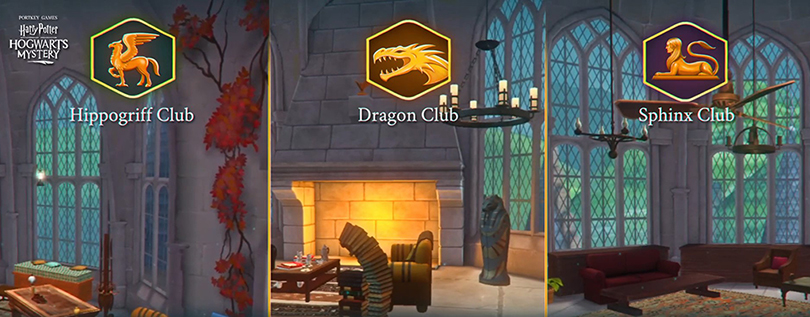 Clubs Harry Potter Hogwarts Mystery