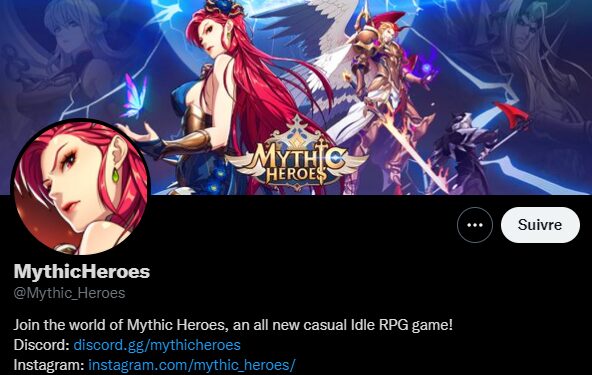 Mythic Heroes codes on social networks