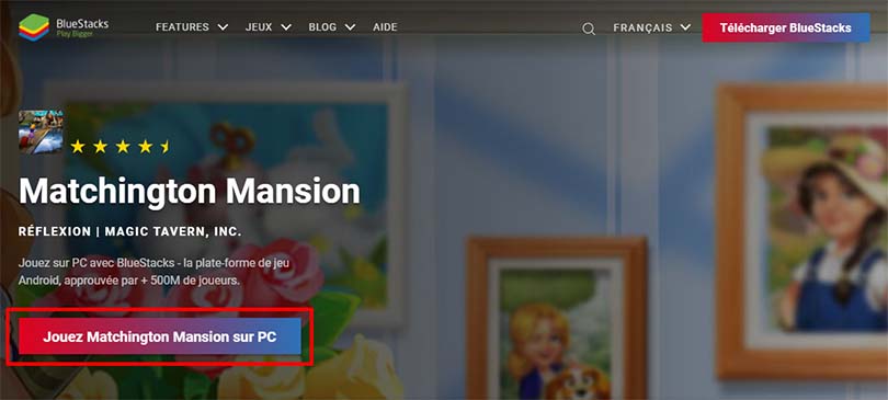 Télécharger un émulateur Android pour jouer à Matchington Mansion PC