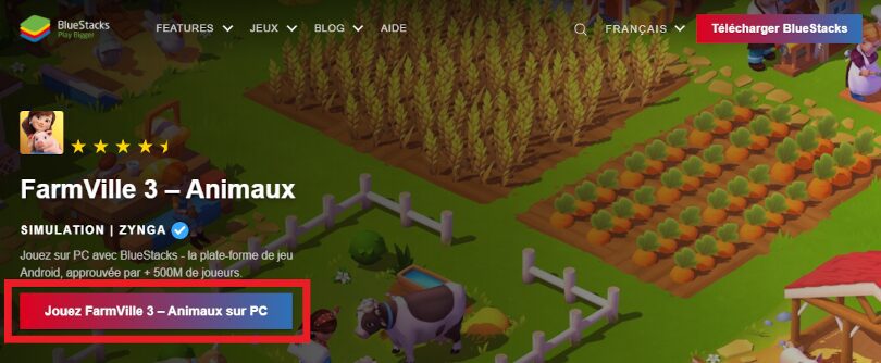 Télécharger un émulateur Android pour jouer à Farmville 3 sur PC