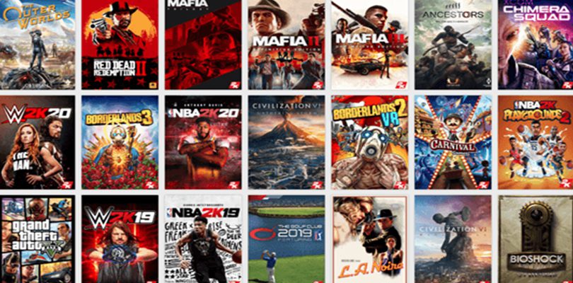 Catalogue de jeux vidéo de Take-Two avant le gros rachat de Zynga