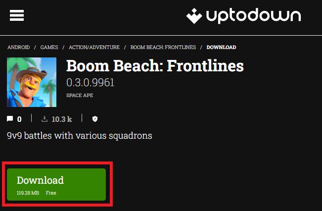 Télécharger l'APK Boom Beach Frontline