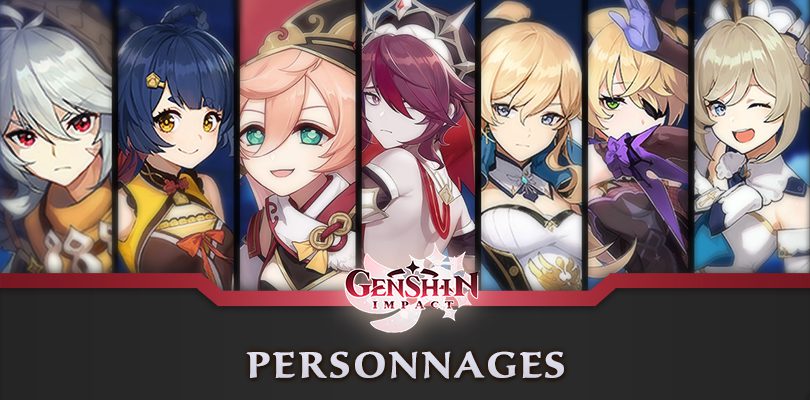 Guide personnages Genshin Impact