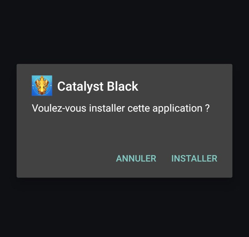 Installer Catalyst Black