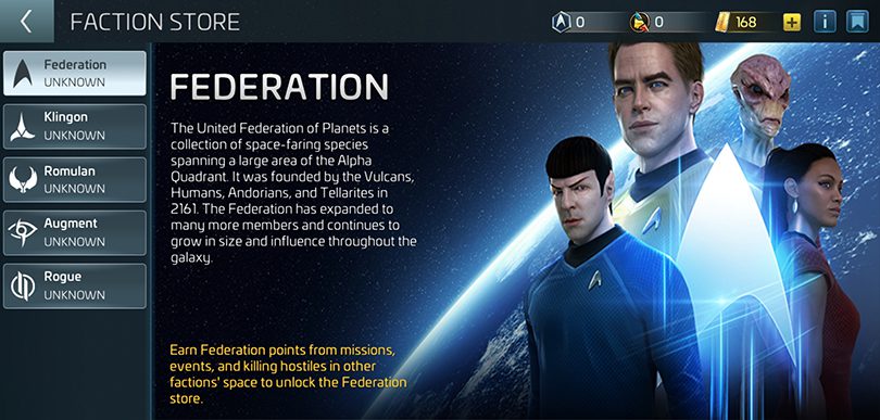 Fédération et lore Star Trek