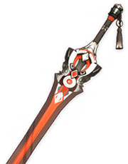 Arme pour Ayaka : Épée longue de Rochenoire (4★)