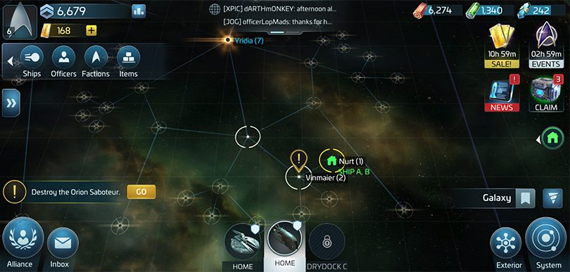 Meinungen zu Star Trek Fleet Command  und die Galaxy-Karte