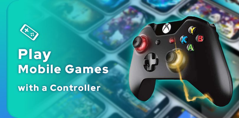 Playing mobile games with a controller