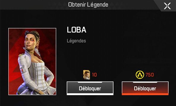 Débloquer Loba dans Apex Legends Mobile