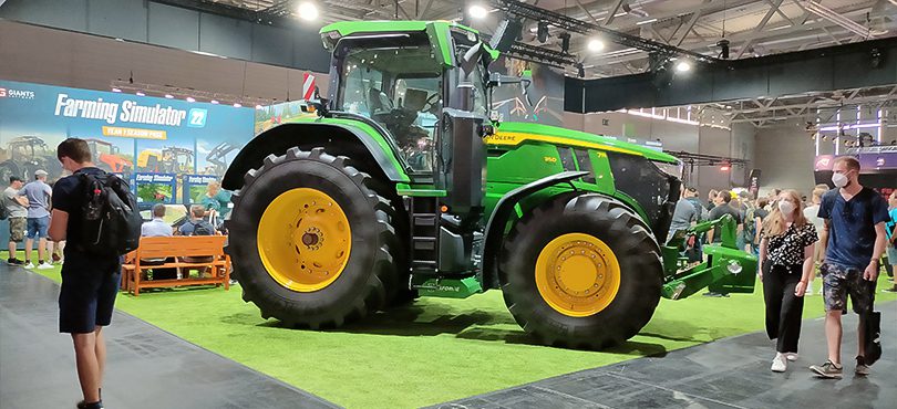 Tracteur Farming Simulator à la Gamescom 2022