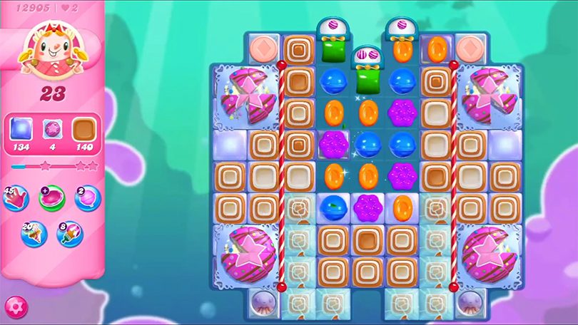 Level 12905, the last level in Candy Crush