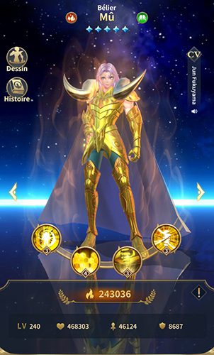 Beginner SS LOJ Zodiac Gold Knight Stats