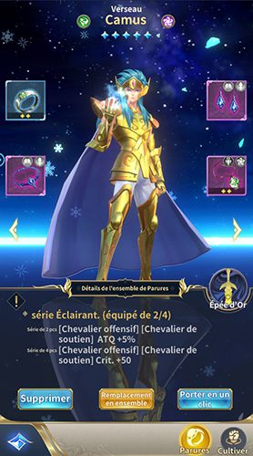 Meilleur équipement chevalier du zodiaque Saint Seiya LOJ, Camus
