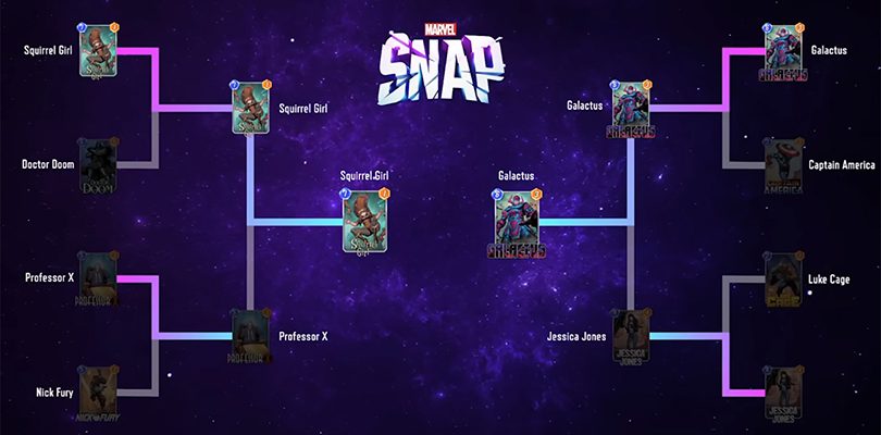 Arbre tournoi brackets Battle Mode Marvel Snap esport