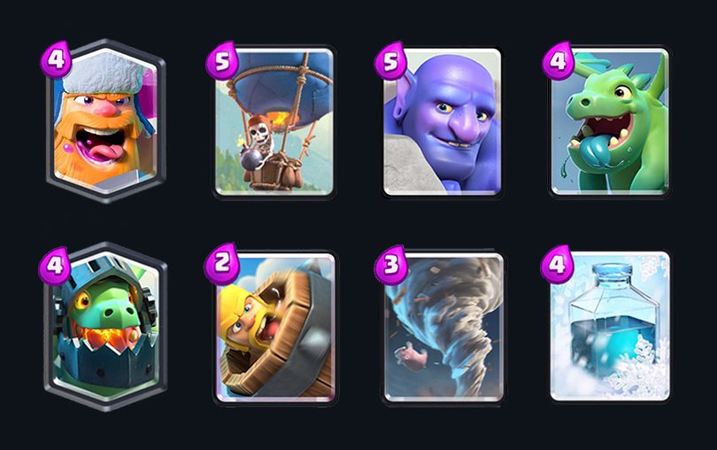 The best Clash Royale deck with the Lumberjack