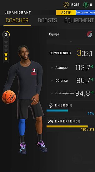 Guide du débutant NBA All-World : profil d'un joueur