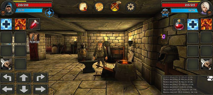 Image de gameplay de Moonshades RPG