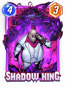 Carte Shadow King Marvel Snap saison Terre Sauvage