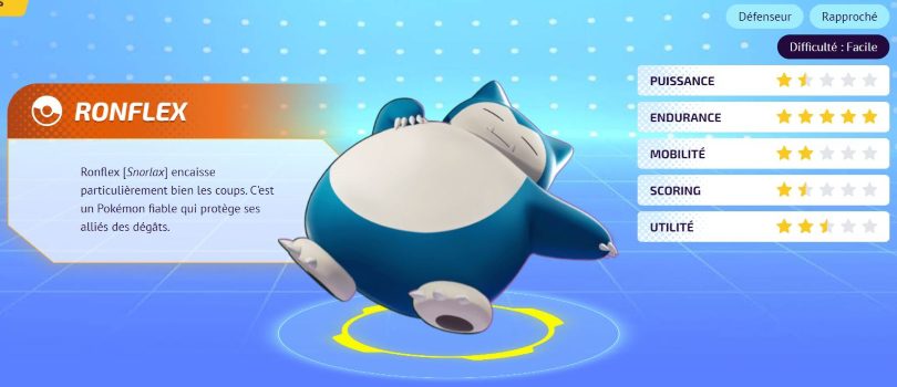 Tier list Pokémon UNITE : Ronflex est l'un des meilleurs défenseurs
