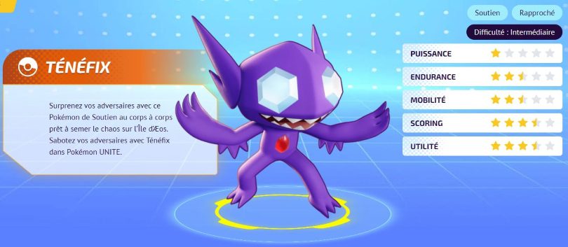 Ténéfix est un personnage Pokémon Unite très puissant