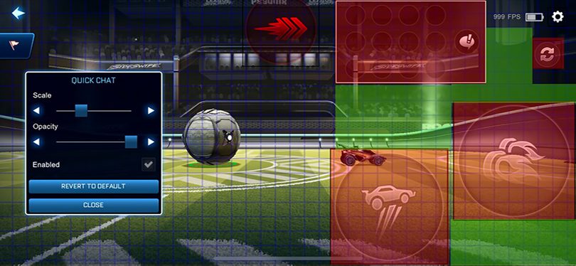 Controls for air roll in Rocket League Sideswipe, the best technique